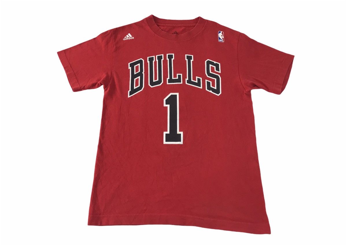 Adidas × NBA Adidas Chicago Bulls #1 Basketball Sportswear Big Logo Size US S / EU 44-46 / 1 - 1 Thumbnail