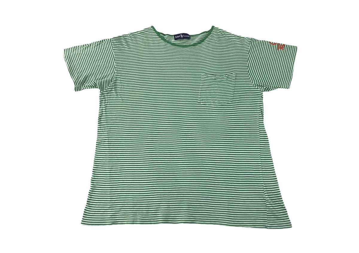 Polo Ralph Lauren RL Ralph Lauren RL-92 Striped Printed Tee Women Youth Wear Size ONE SIZE - 1 Thumbnail