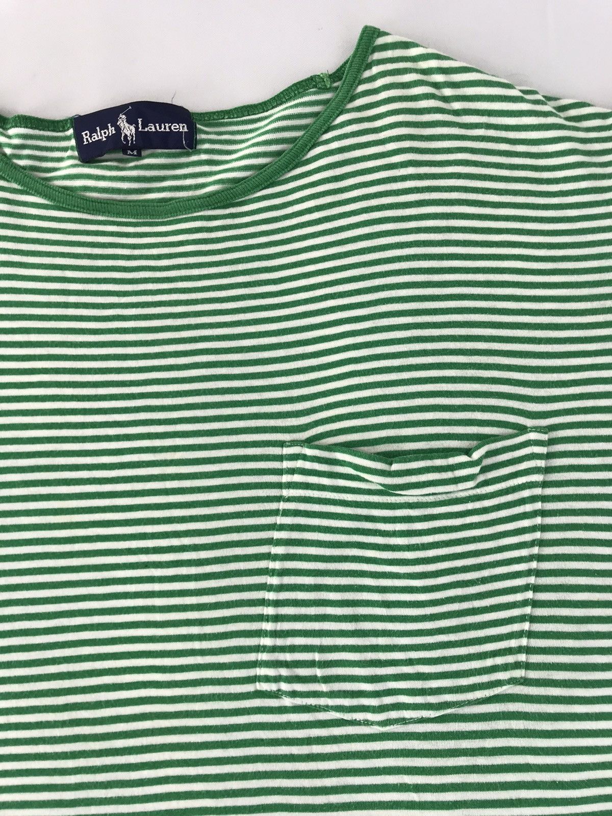 Polo Ralph Lauren RL Ralph Lauren RL-92 Striped Printed Tee Women Youth Wear Size ONE SIZE - 3 Thumbnail