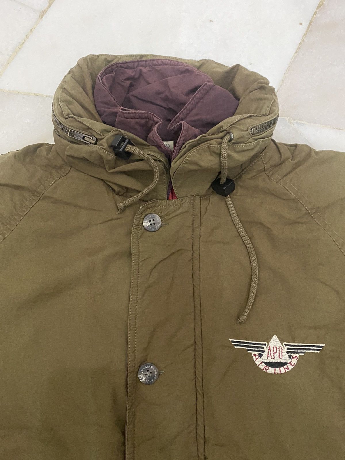 Vintage Vintage APO Air Lines Flight Jacket Size US M / EU 48-50 / 2 - 4 Thumbnail