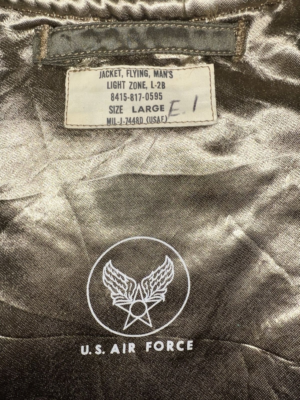 Vintage VERY RARE VINTAGE JACKET FLIGHT BOMBER L2B KOREAN WAR Size US L / EU 52-54 / 3 - 4 Thumbnail