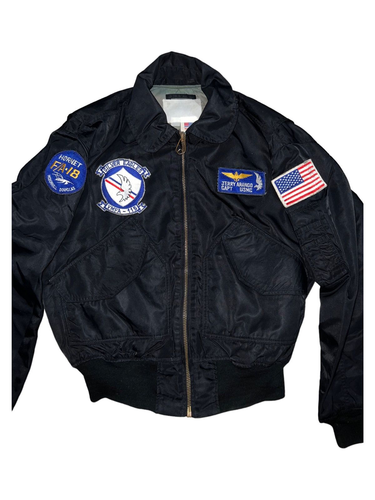 Vintage VERY RARE VINTAGE JACKET FLIGHT BOMBER CWU 45 TOP GUN Size US L / EU 52-54 / 3 - 4 Thumbnail