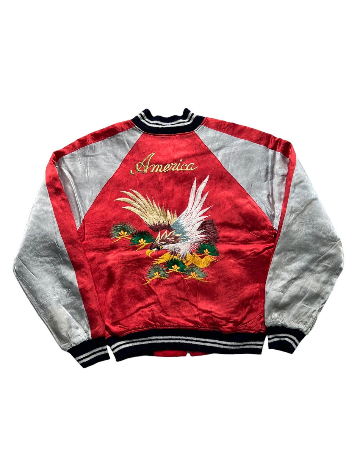 Vintage VERY RARE VINTAGE JACKET SOUVENIR SUKAJAN AMERICA EAGLES Size US M / EU 48-50 / 2 - 1 Thumbnail