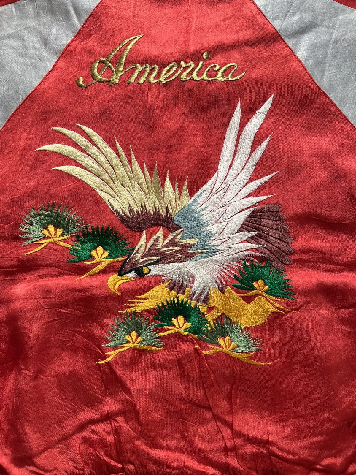 Vintage VERY RARE VINTAGE JACKET SOUVENIR SUKAJAN AMERICA EAGLES Size US M / EU 48-50 / 2 - 4 Thumbnail