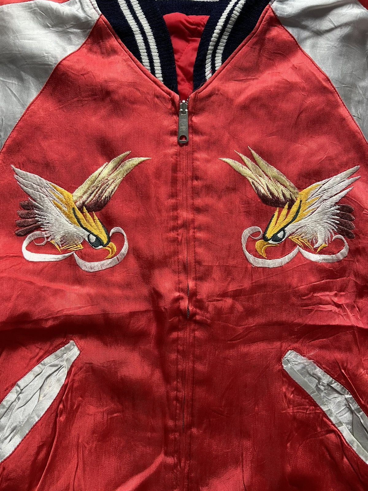 Vintage VERY RARE VINTAGE JACKET SOUVENIR SUKAJAN AMERICA EAGLES Size US M / EU 48-50 / 2 - 5 Thumbnail
