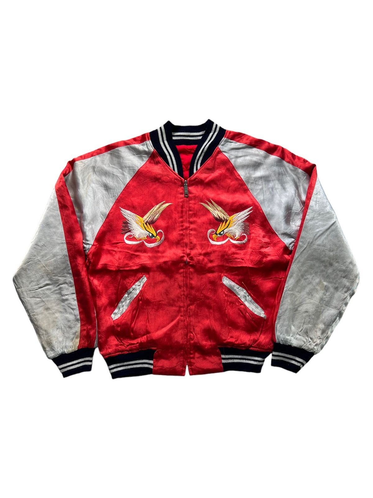 Vintage VERY RARE VINTAGE JACKET SOUVENIR SUKAJAN AMERICA EAGLES Size US M / EU 48-50 / 2 - 2 Thumbnail