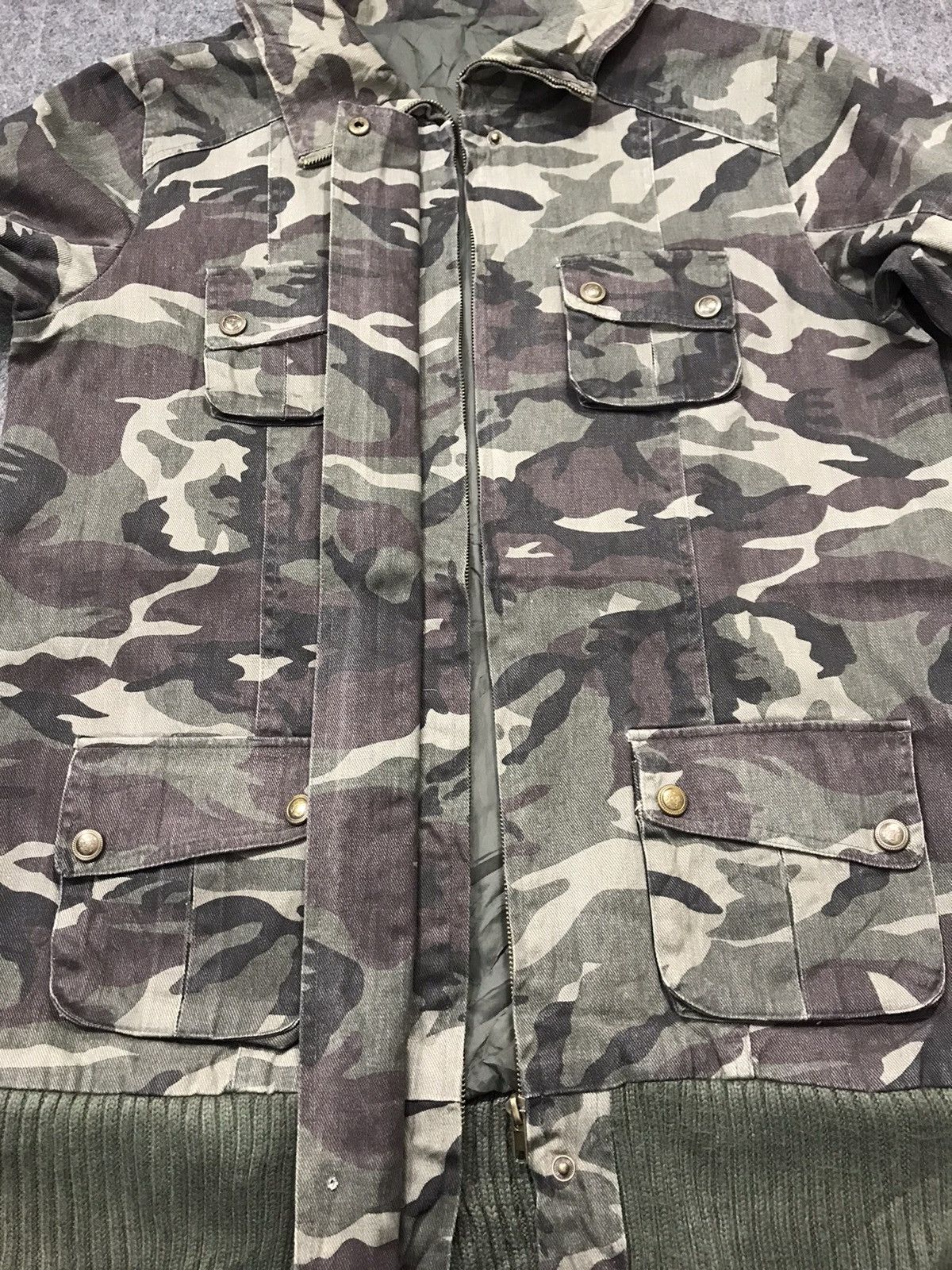 Japanese Brand Camouflage Army Design Style Jacket Parkas Zipper Size US L / EU 52-54 / 3 - 3 Thumbnail