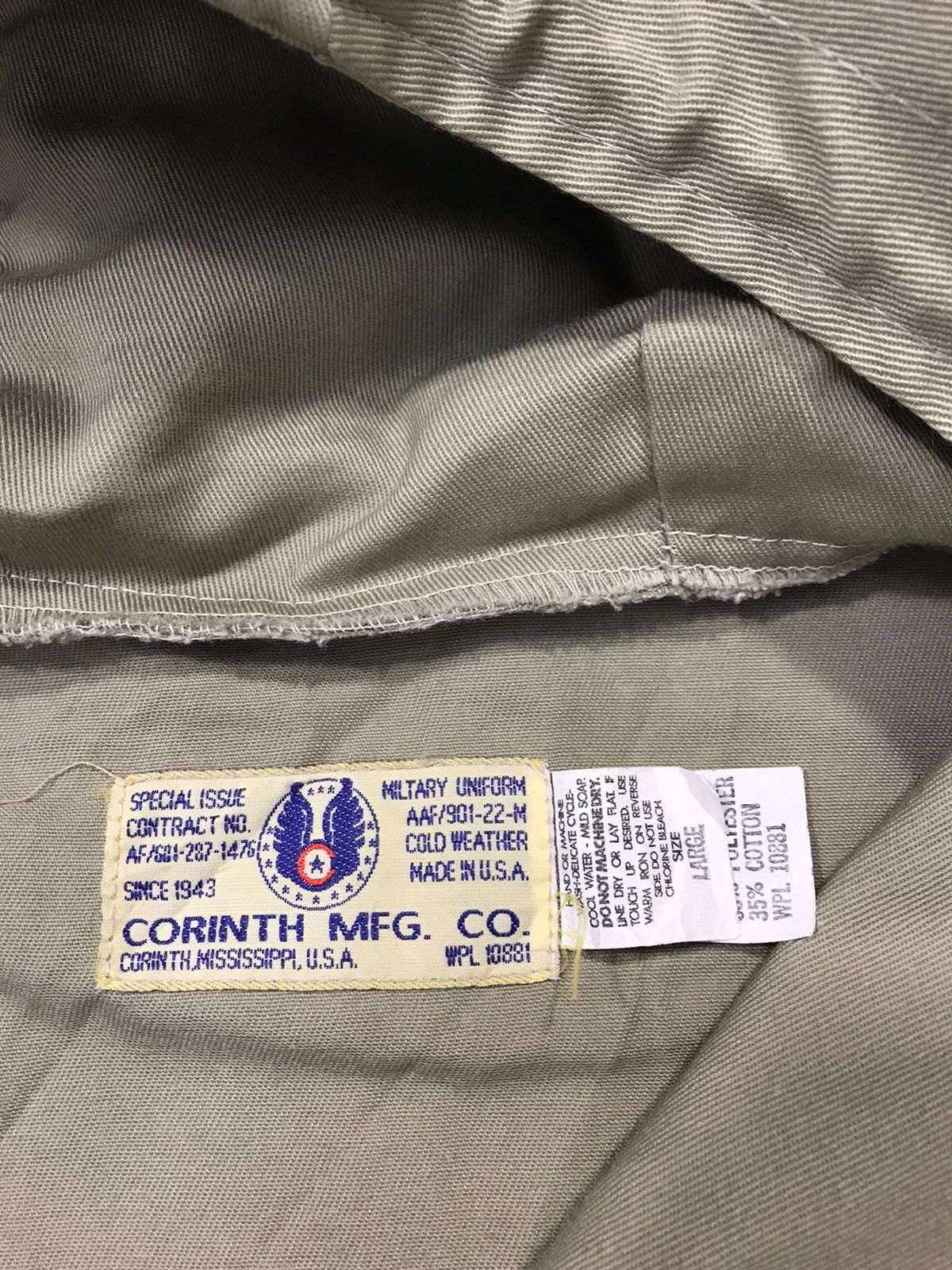 Vintage Corinth MFG Military Uniform Big Front Pocket Winter Size US L / EU 52-54 / 3 - 5 Thumbnail