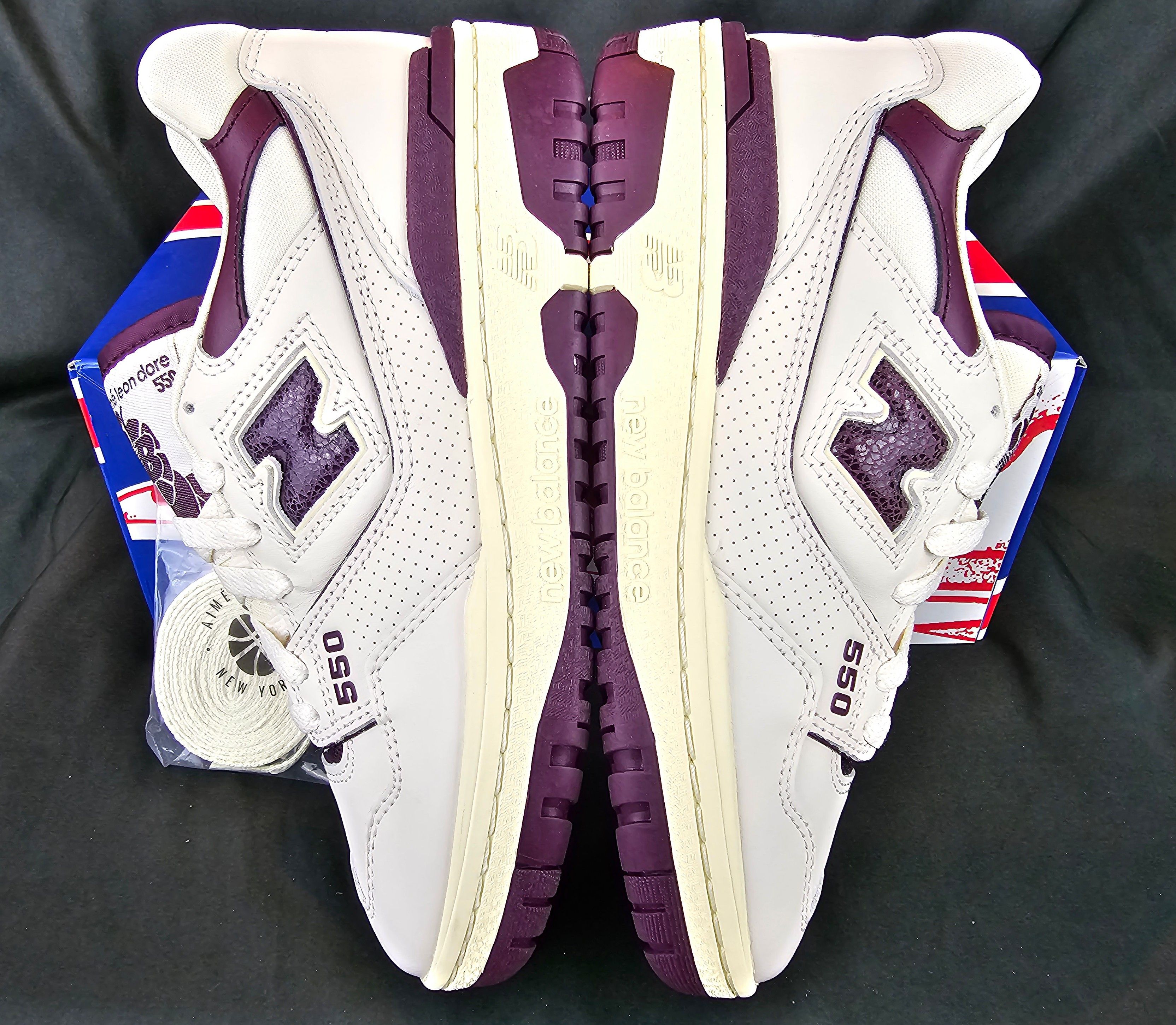 Aime Leon Dore × New Balance New Balance 550 x Aime Leon Dore Purple White Men’s Size 6 Size US 6 / EU 39 - 6 Thumbnail