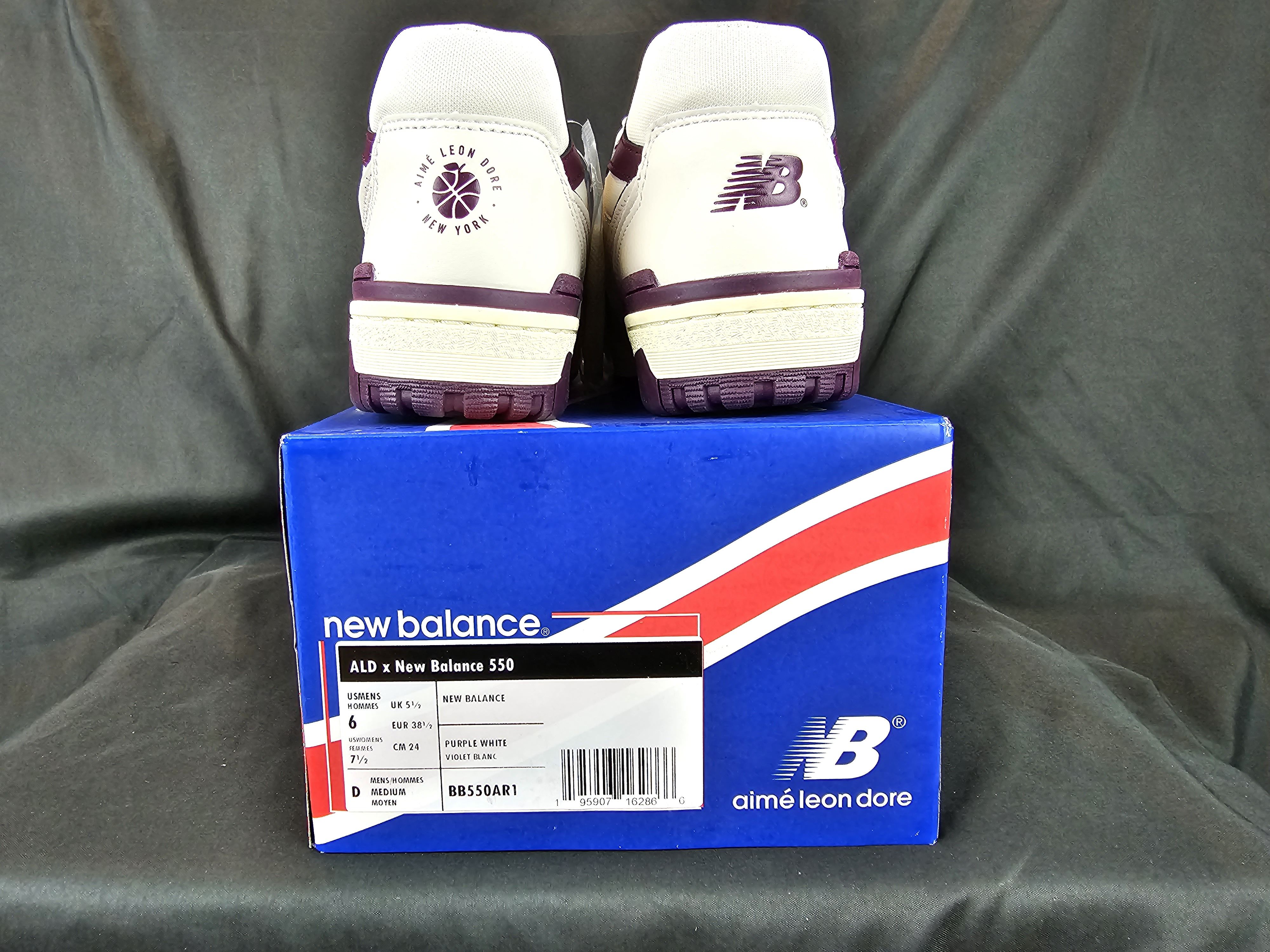 Aime Leon Dore × New Balance New Balance 550 x Aime Leon Dore Purple White Men’s Size 6 Size US 6 / EU 39 - 9 Thumbnail