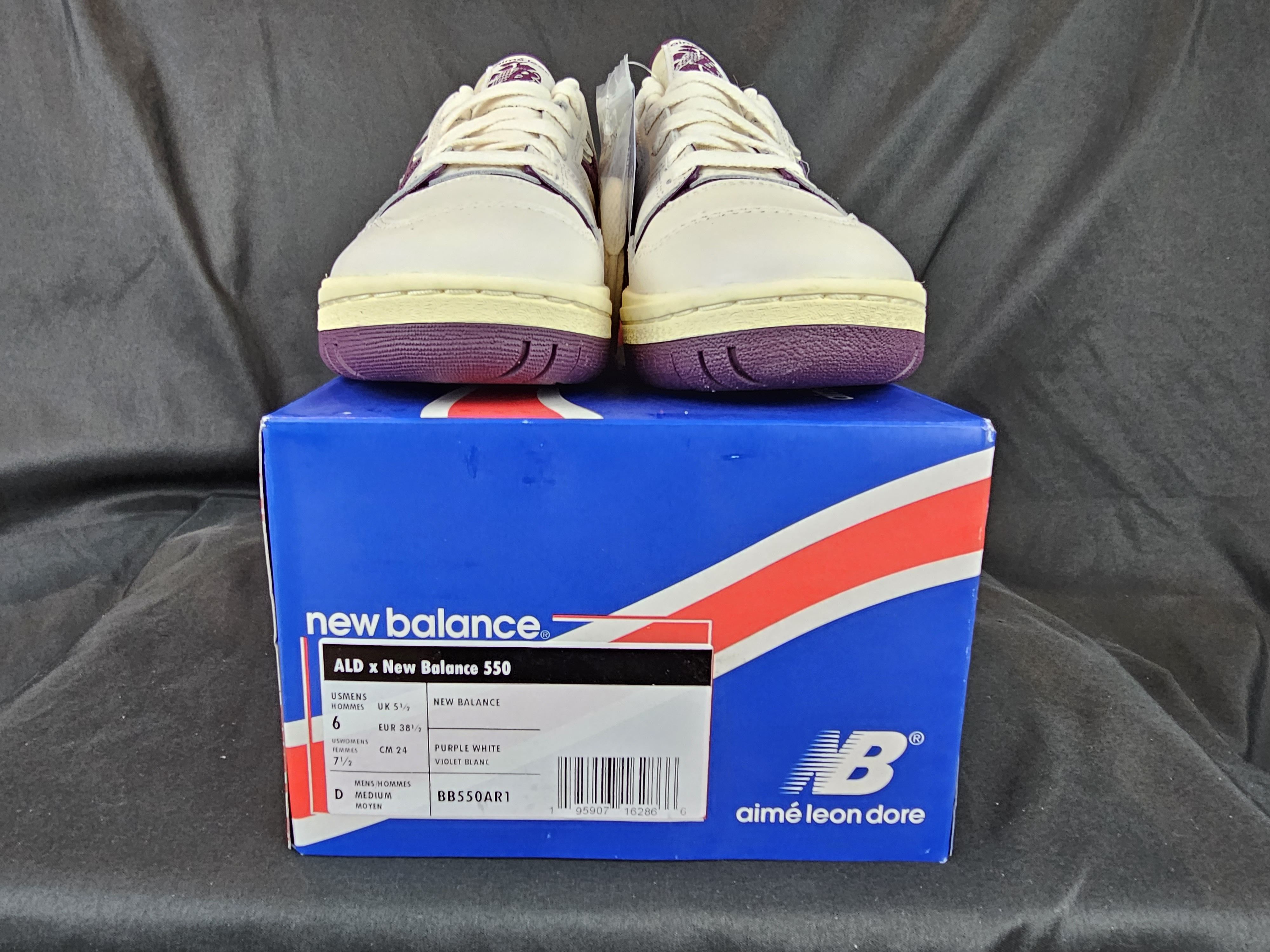 Aime Leon Dore × New Balance New Balance 550 x Aime Leon Dore Purple White Men’s Size 6 Size US 6 / EU 39 - 8 Thumbnail