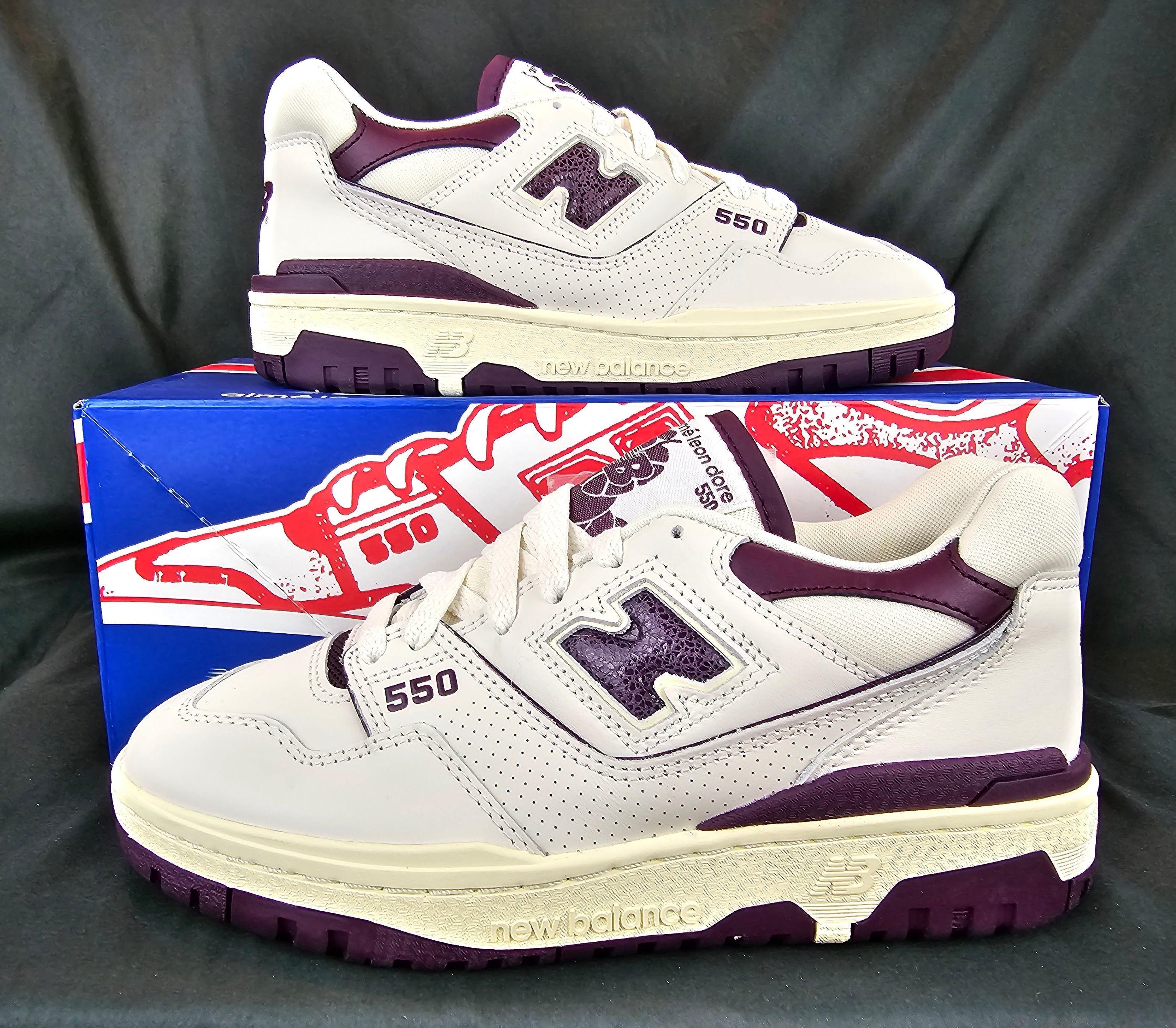 Aime Leon Dore × New Balance New Balance 550 x Aime Leon Dore Purple White Men’s Size 6 Size US 6 / EU 39 - 2 Thumbnail