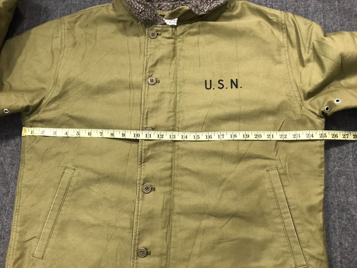 Vintage USN Navy Department Shearling Jacket Sherpa Inner Design Size US L / EU 52-54 / 3 - 11 Thumbnail