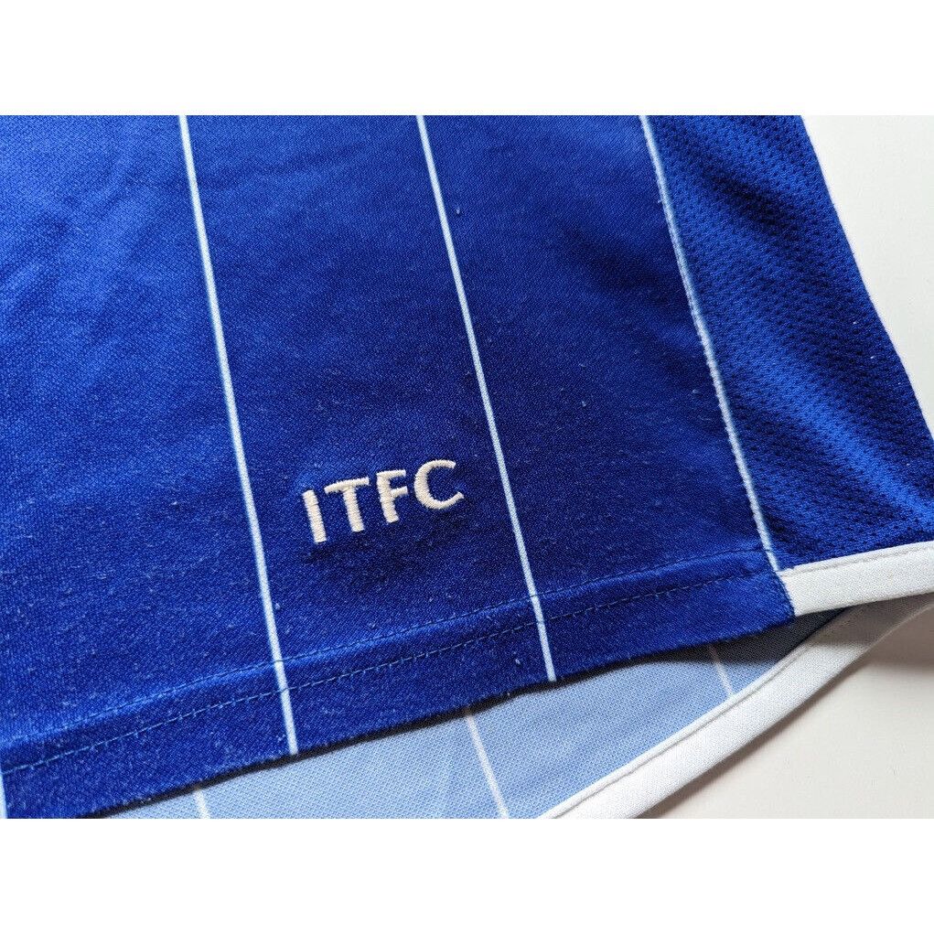 Vintage Ipswich Town FC Mitre E-on Blue Shirt Jersey 2007/08 Size US L / EU 52-54 / 3 - 8 Thumbnail