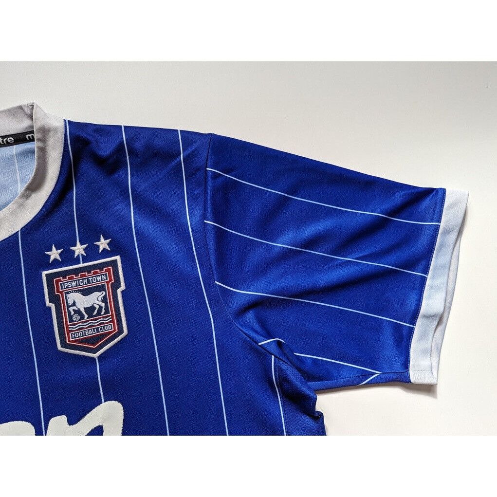 Vintage Ipswich Town FC Mitre E-on Blue Shirt Jersey 2007/08 Size US L / EU 52-54 / 3 - 4 Thumbnail