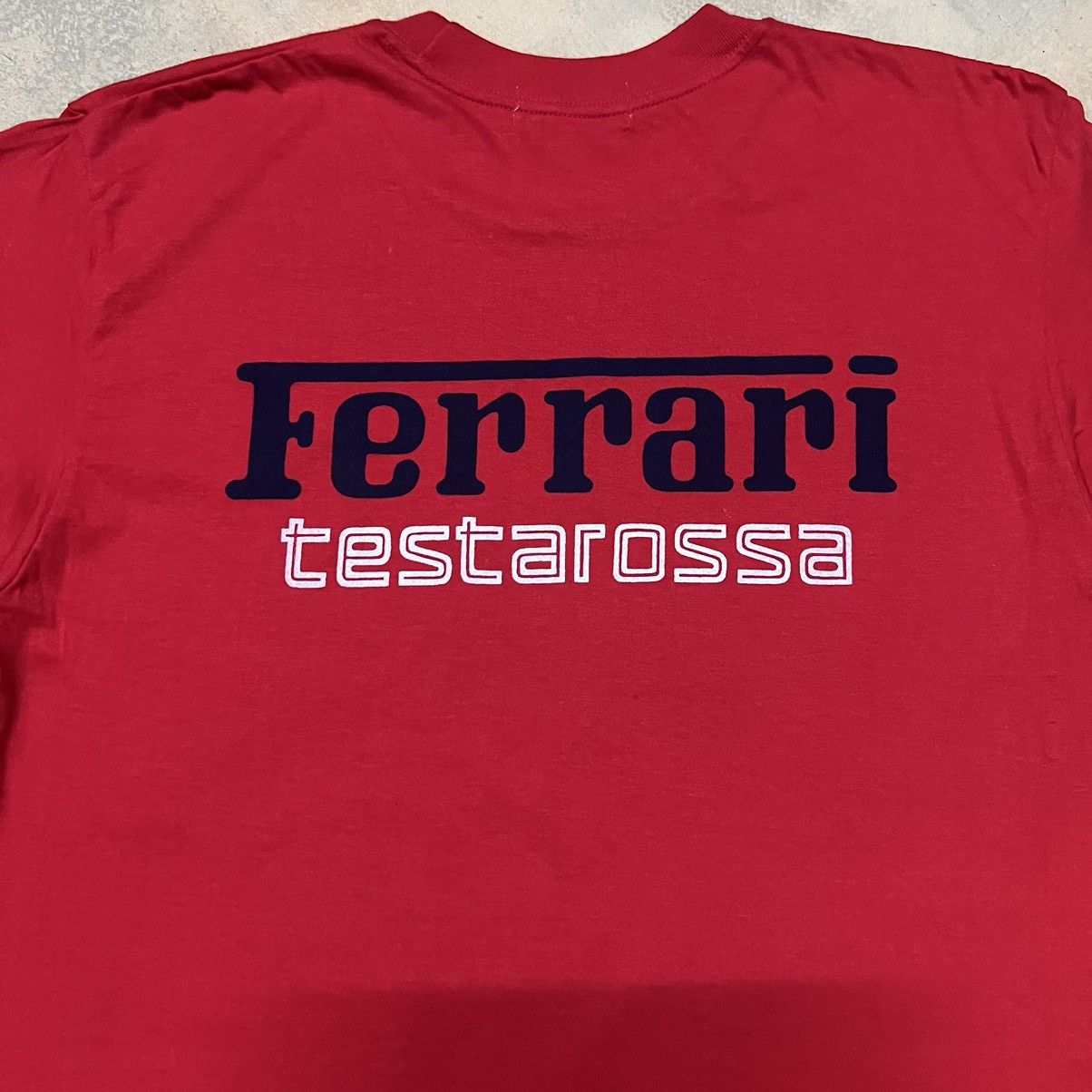 Ferrari Vintage Ferrari Big Logo T Shirt Size US L / EU 52-54 / 3 - 3 Thumbnail