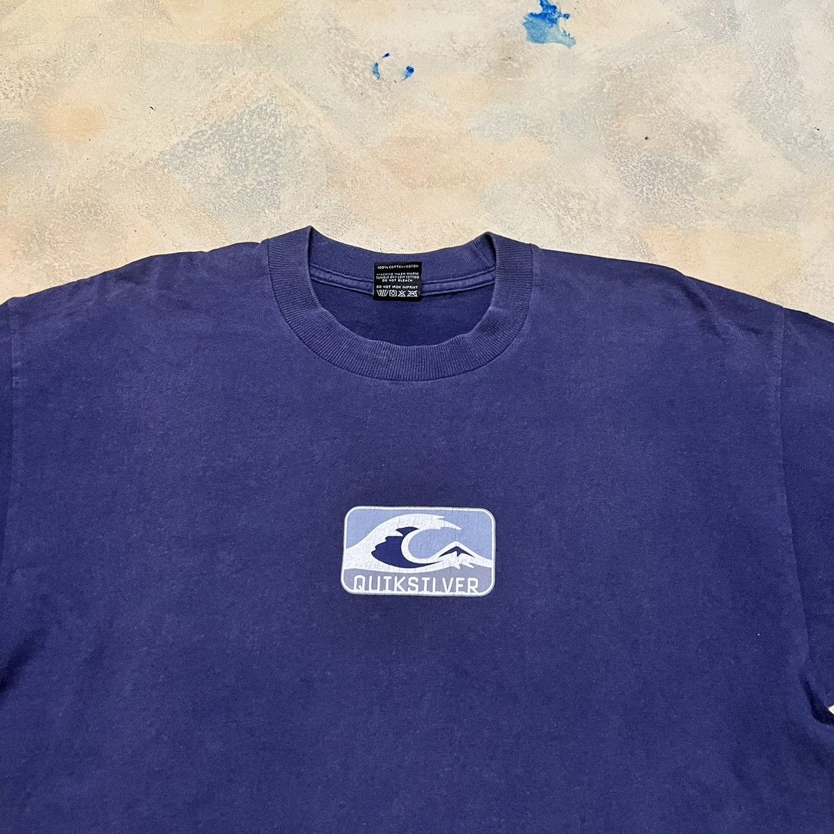 Quiksilver Vintage Quiksilver Surfing Short Sleeve T Shirt Big Logo Size US M / EU 48-50 / 2 - 7 Thumbnail