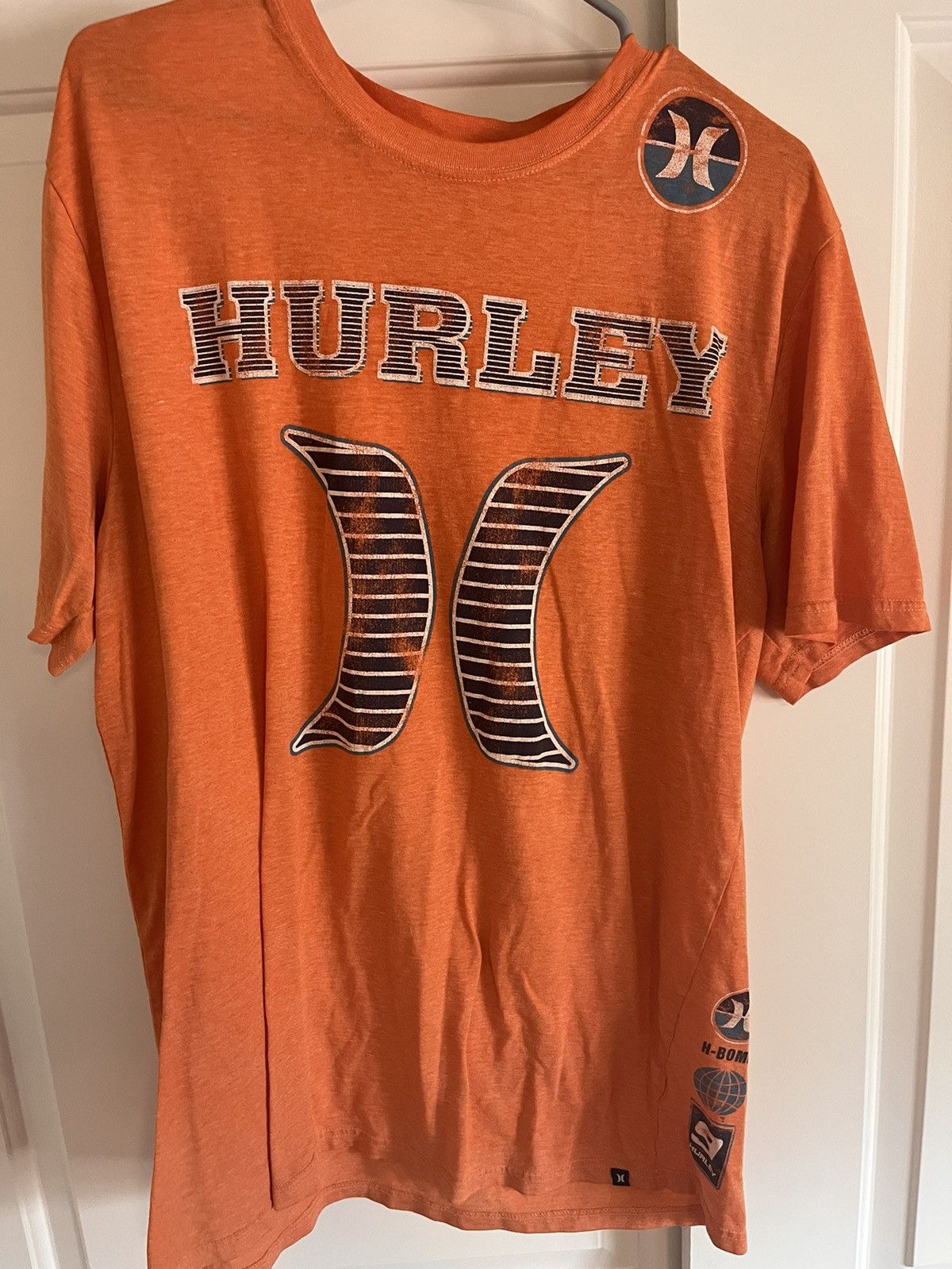 Hurley Hrlb One & Only Boys LS Tee Maglietta, Verde mélange, 4 Años Bambini e Ragazzi