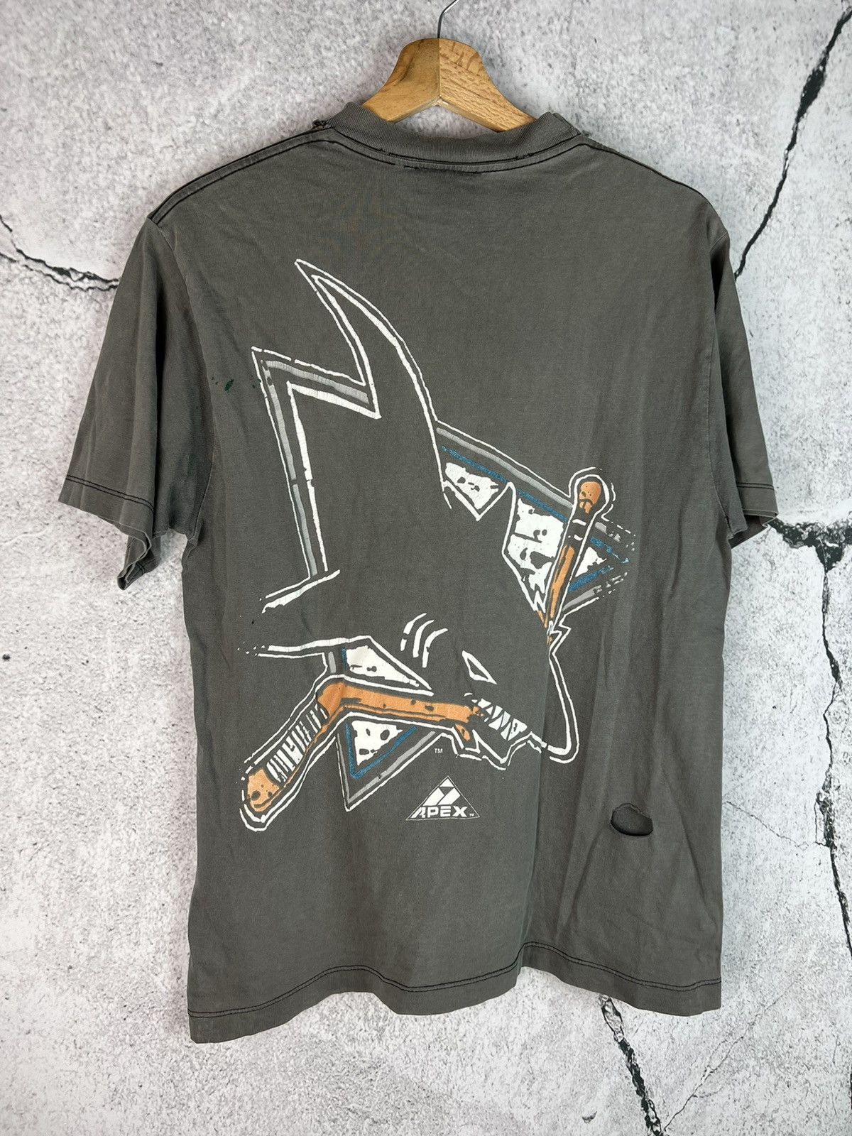 NHL Vintage NHL 90s San Jose Sharks 1993 tshirt Size US M / EU 48-50 / 2 - 2 Thumbnail