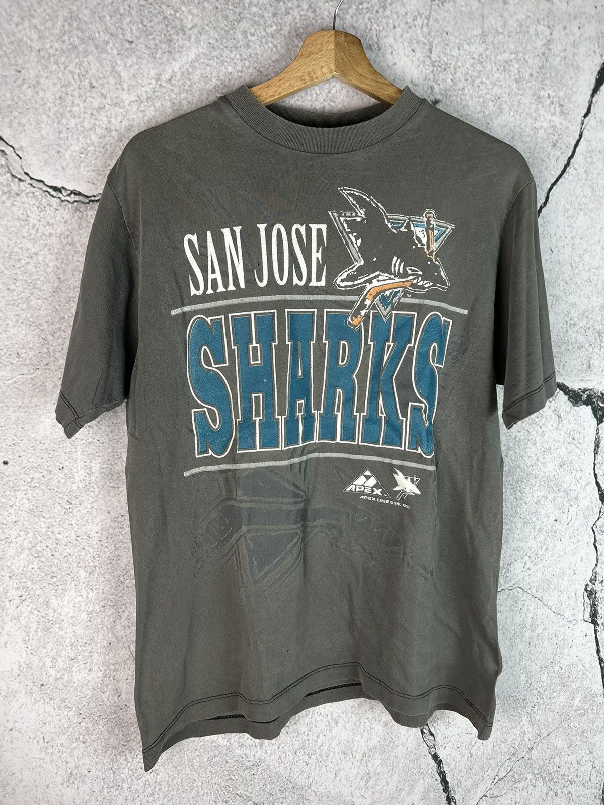 NHL Vintage NHL 90s San Jose Sharks 1993 tshirt Size US M / EU 48-50 / 2 - 1 Thumbnail