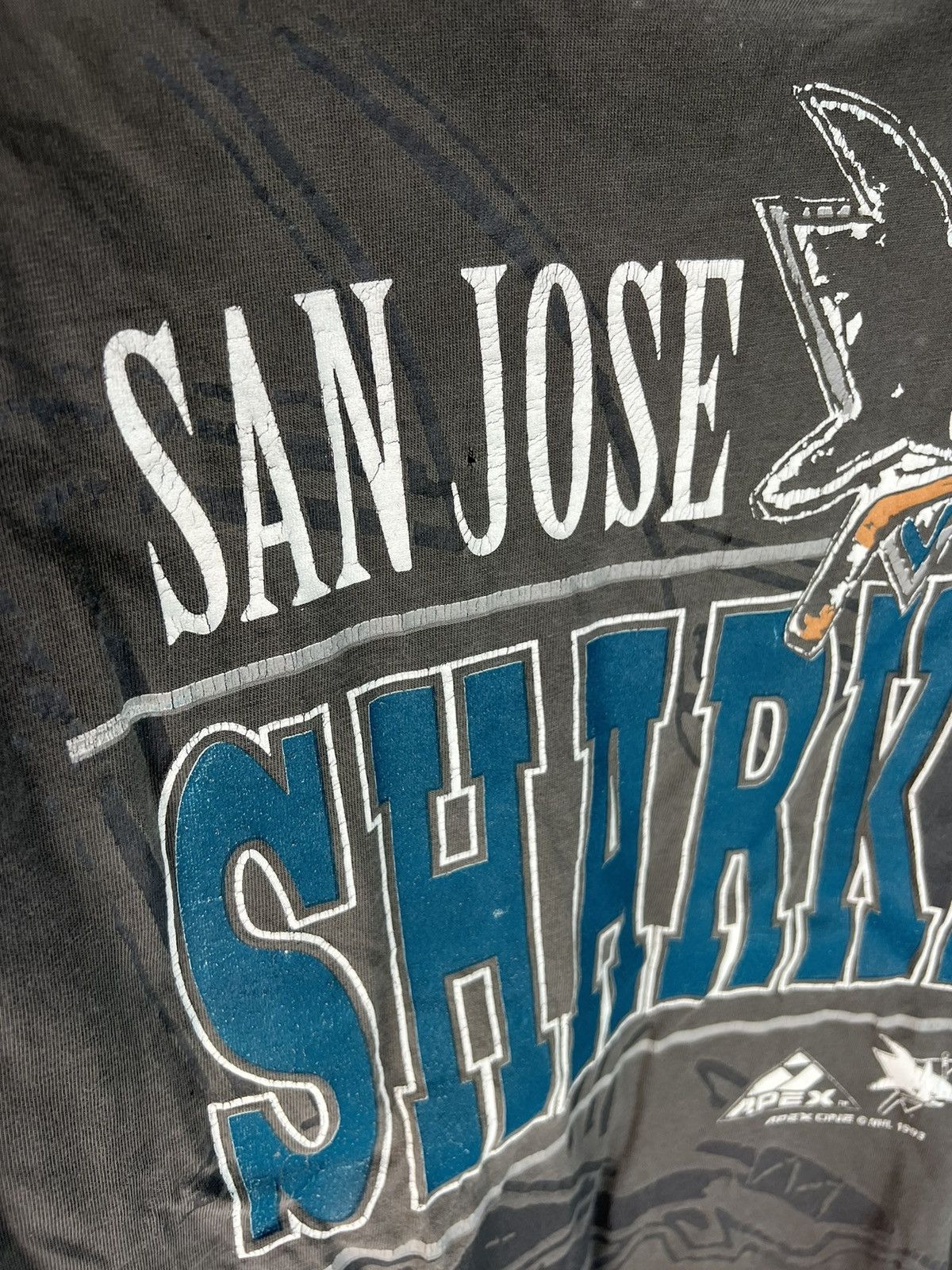 NHL Vintage NHL 90s San Jose Sharks 1993 tshirt Size US M / EU 48-50 / 2 - 4 Thumbnail