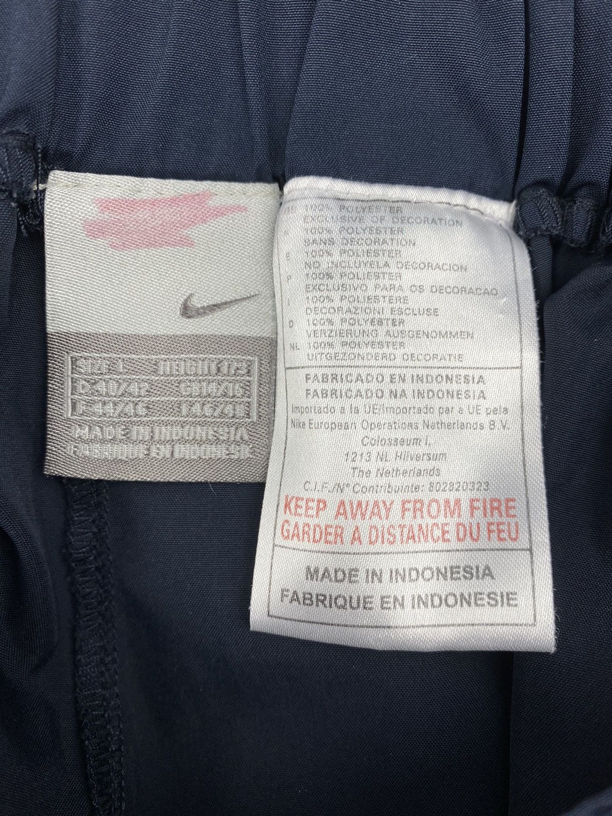 Nike × Vintage Vintage 00s Nike Swoosh Drill Y2K Size L Size US 33 - 8 Thumbnail