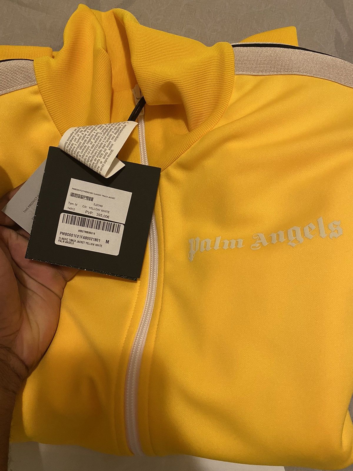 Palm Angels Palm Angels Yellow Track Jacket Size US M / EU 48-50 / 2 - 2 Thumbnail