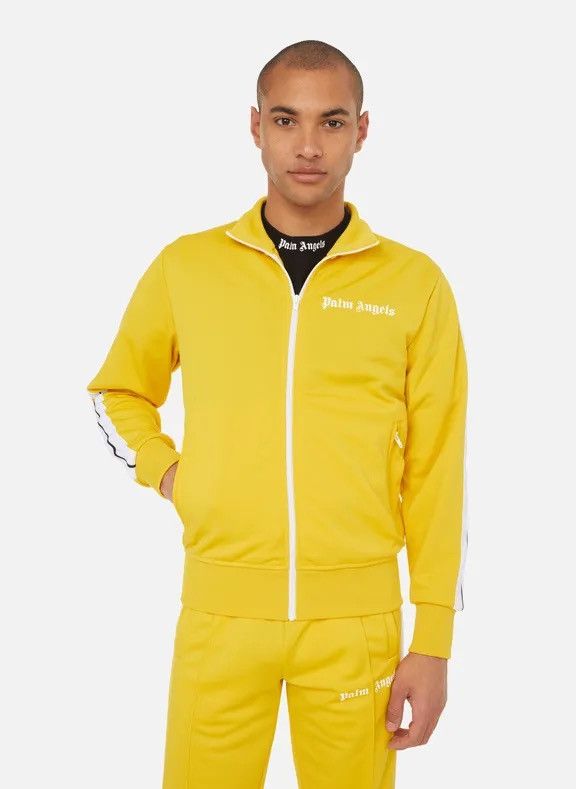 image of Palm Angels Yellow Track Jacket, Men's (Size Medium)