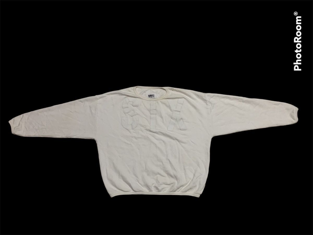 AW 2015 MM6 maison margeila spell out sweatshirts distressed