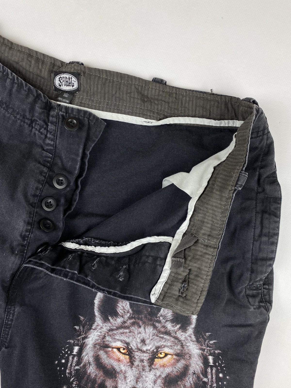 Vintage × Woolf Vintage Spiral Woolf y2k Shorts Size US 36 / EU 52 - 11 Thumbnail