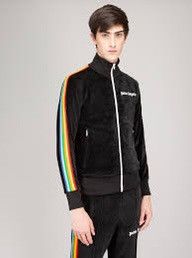Palm Angels Palm Angels Chenille Cotton-Blend Track Jacket Size US M / EU 48-50 / 2 - 1 Thumbnail