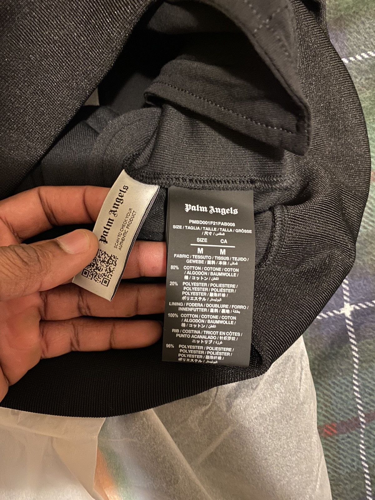 Palm Angels Palm Angels Chenille Cotton-Blend Track Jacket Size US M / EU 48-50 / 2 - 6 Thumbnail