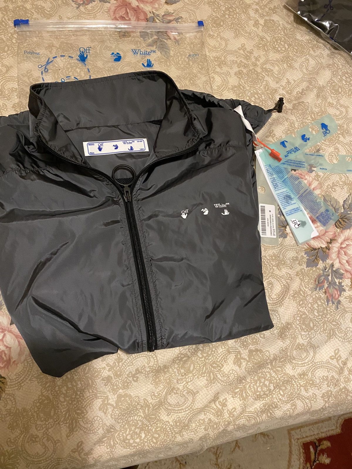 Off-White OFF-WHITE Diagonal Grey Track Jacket Size US M / EU 48-50 / 2 - 6 Thumbnail