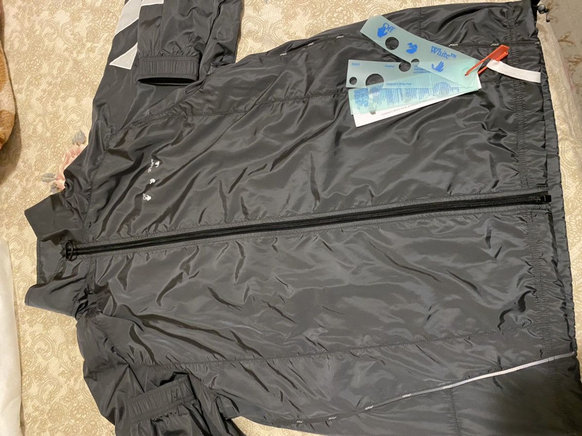 Off-White OFF-WHITE Diagonal Grey Track Jacket Size US M / EU 48-50 / 2 - 4 Thumbnail