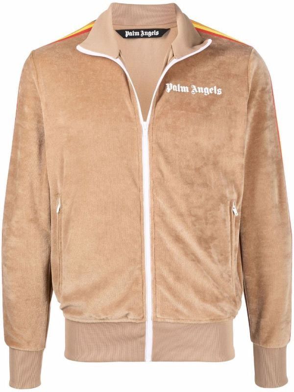 Palm Angels Side Striped Embroidered- Logo Track Jacket