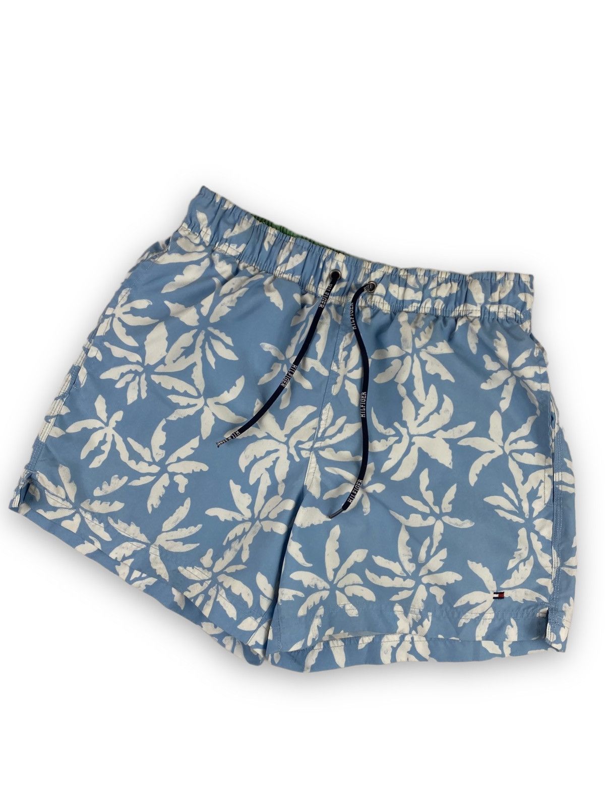 Tommy Hilfiger × Vintage Mens Y2K Tommy Hilfiger Shorts Surf Style Floral Print Size US 30 / EU 46 - 1 Thumbnail