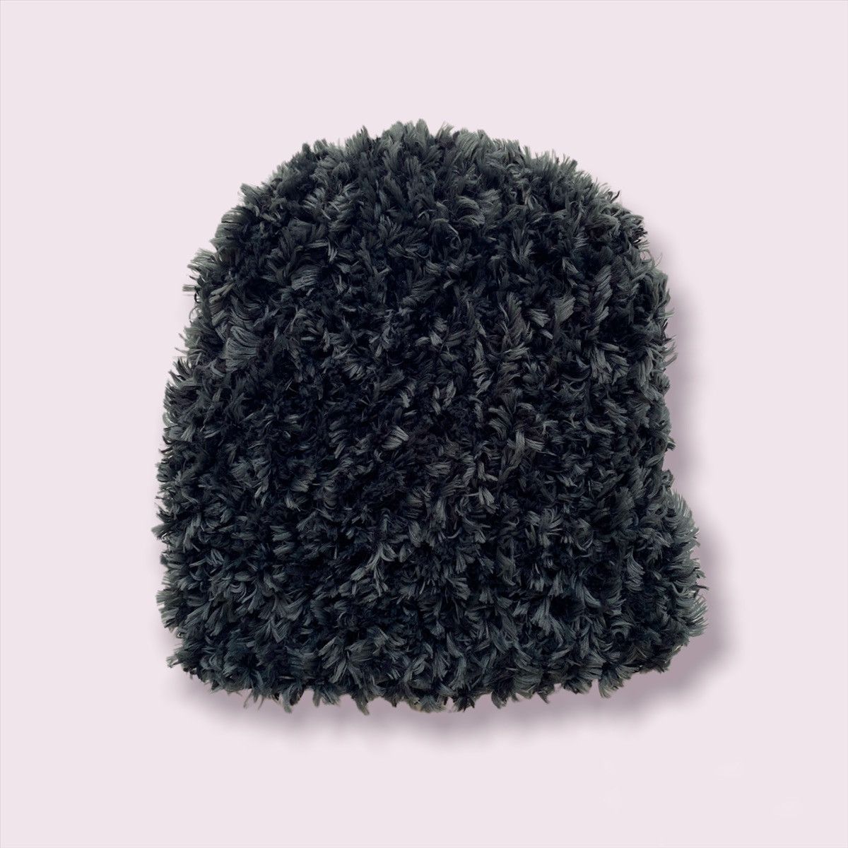Handmade × Japanese Brand Handmade Knitted Shaggy Fluffy Mohair Balaclava Bunny Style Size ONE SIZE - 3 Thumbnail