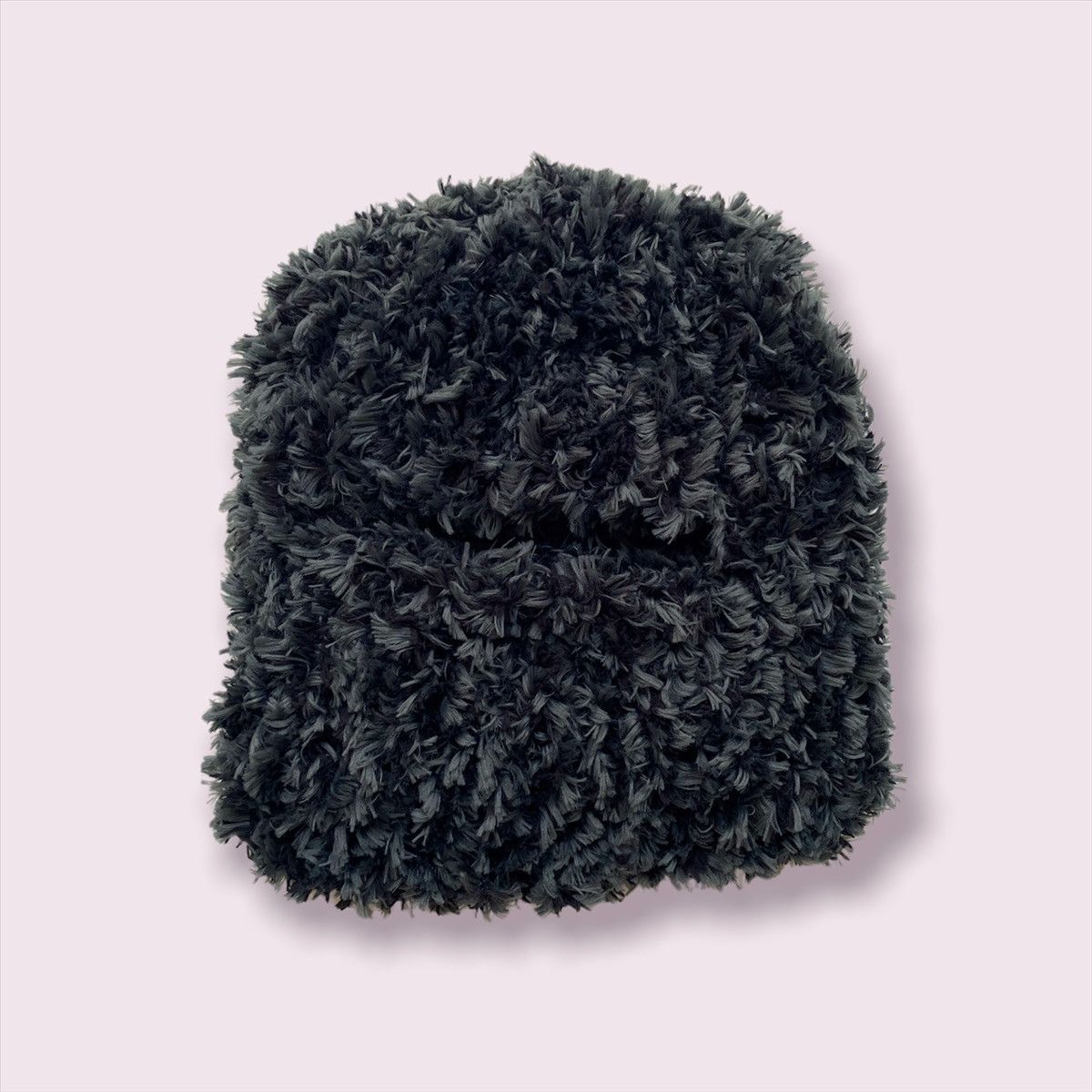 Handmade × Japanese Brand Handmade Knitted Shaggy Fluffy Mohair Balaclava Bunny Style Size ONE SIZE - 2 Thumbnail