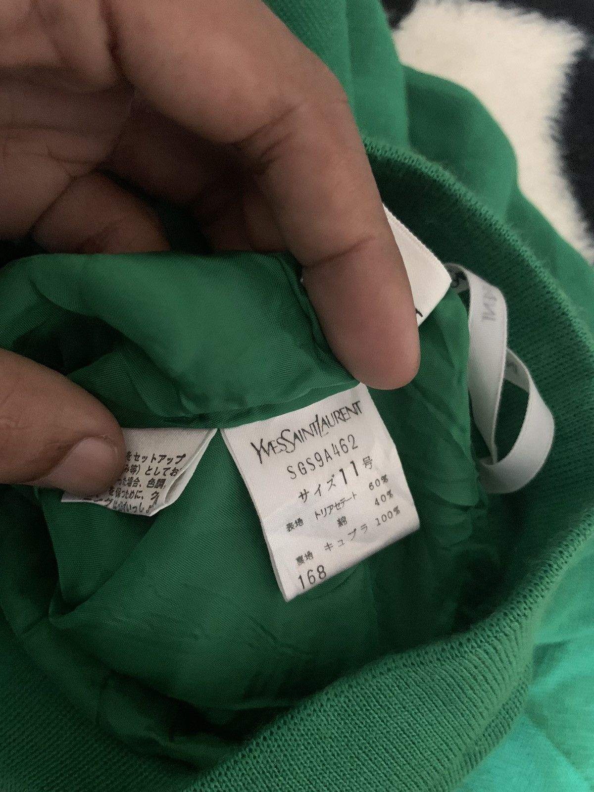 Vintage × Yves Saint Laurent Vintage rare yves saint laurent skirt green colour Size 26" / US 2 / IT 38 - 7 Thumbnail