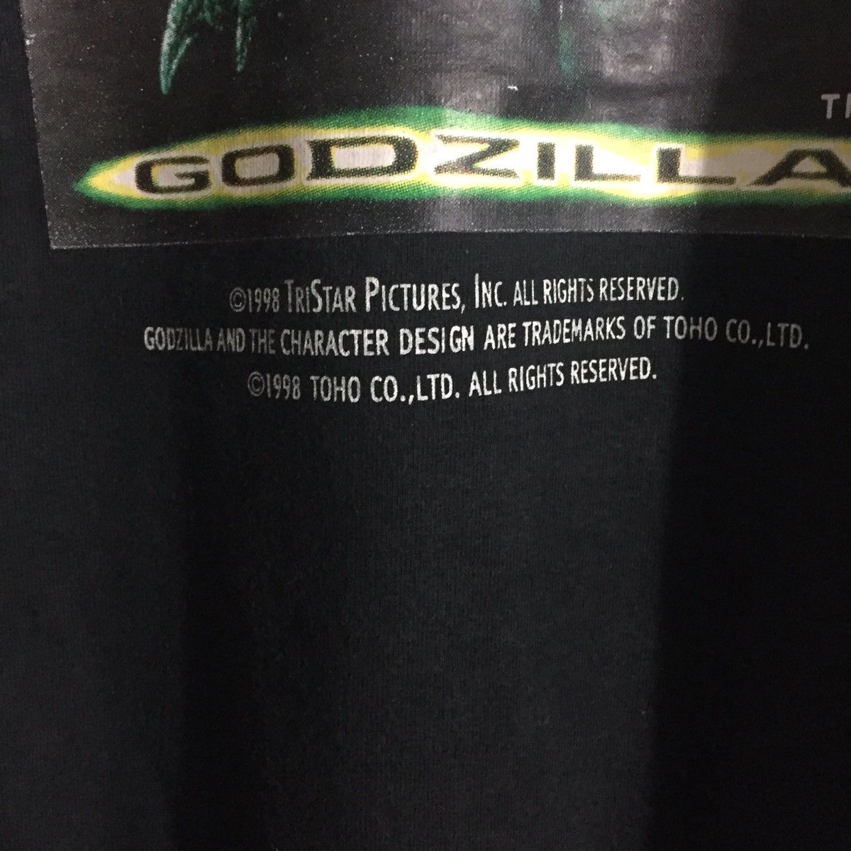 Vintage Rare vintage movie Godzilla 1998 faded Size US L / EU 52-54 / 3 - 4 Thumbnail