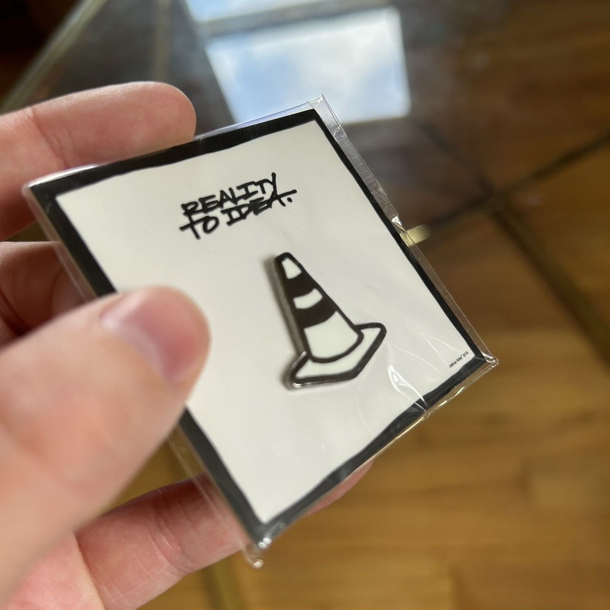 Joshua Vides REALiTY TO iDEA CARTOON OUTLiNE TRAFFiC CONE PiN PiNTRiLL Size ONE SIZE - 4 Thumbnail