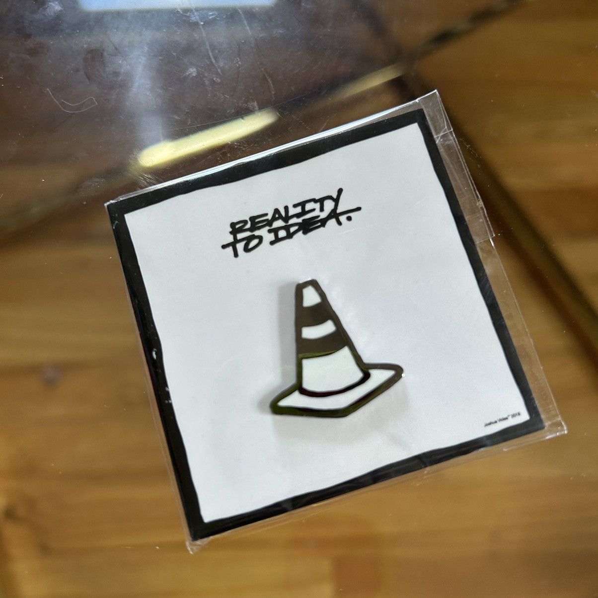 Joshua Vides REALiTY TO iDEA CARTOON OUTLiNE TRAFFiC CONE PiN PiNTRiLL Size ONE SIZE - 5 Thumbnail