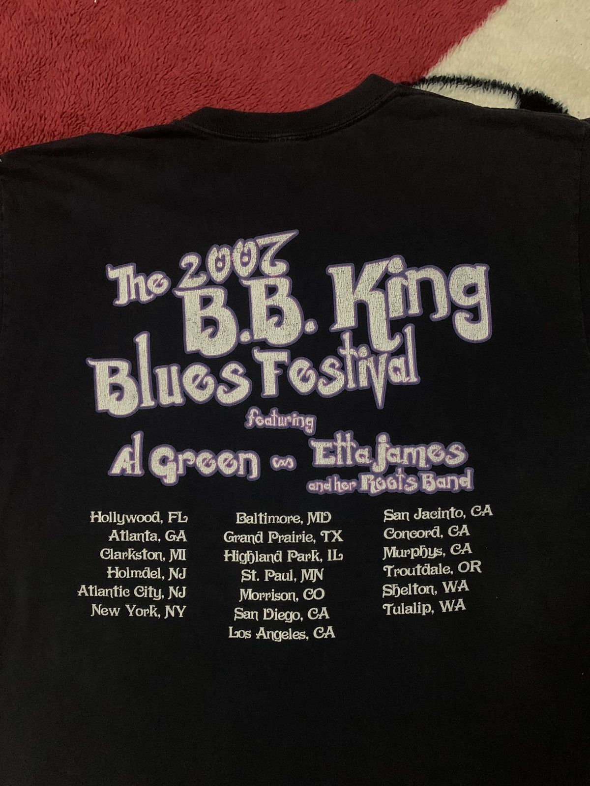 Band Tees × Vintage VINTAGE BB KING WORLD TOUR 2007 TSHIRT Size US M / EU 48-50 / 2 - 6 Thumbnail