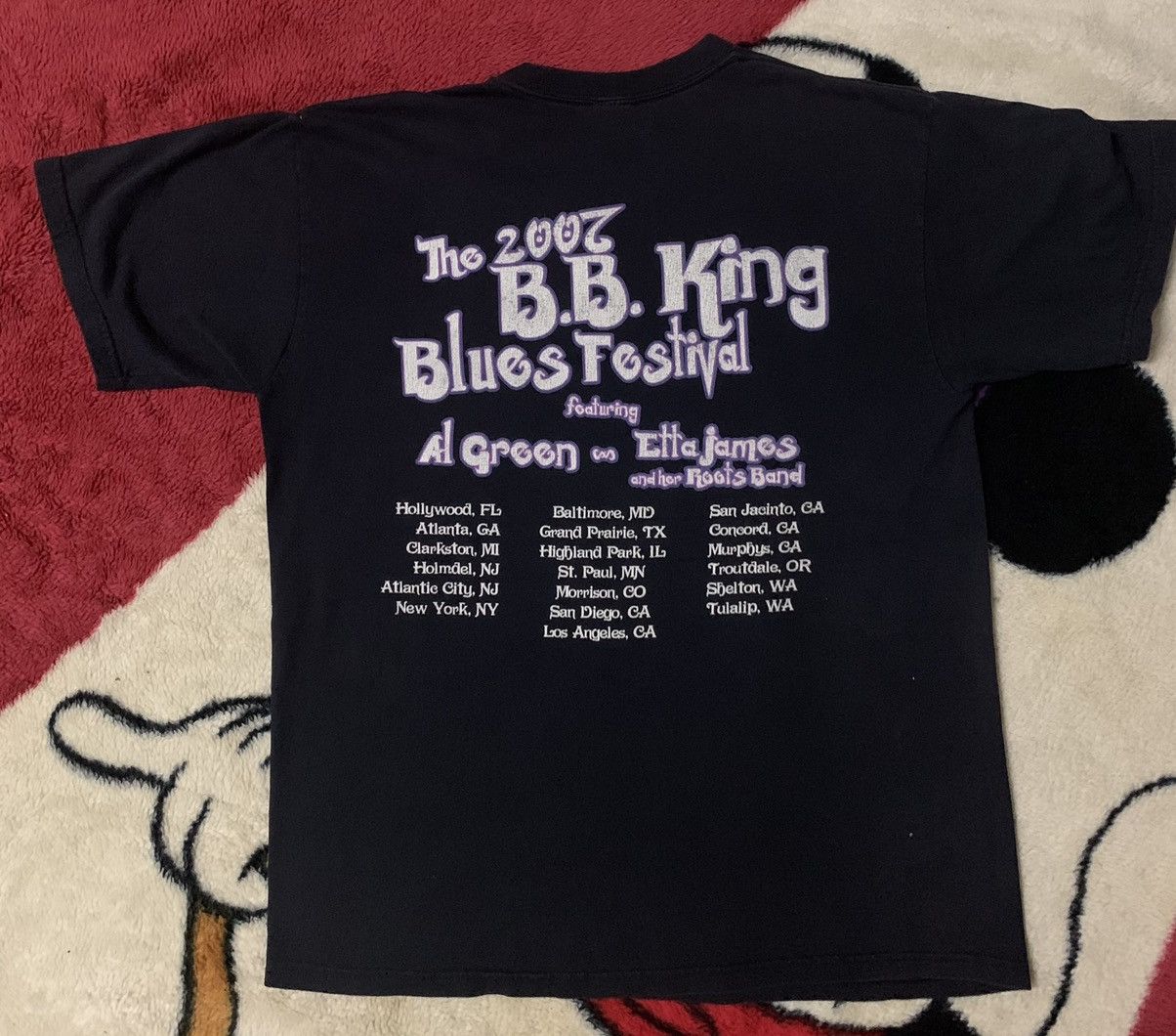 Band Tees × Vintage VINTAGE BB KING WORLD TOUR 2007 TSHIRT Size US M / EU 48-50 / 2 - 2 Thumbnail