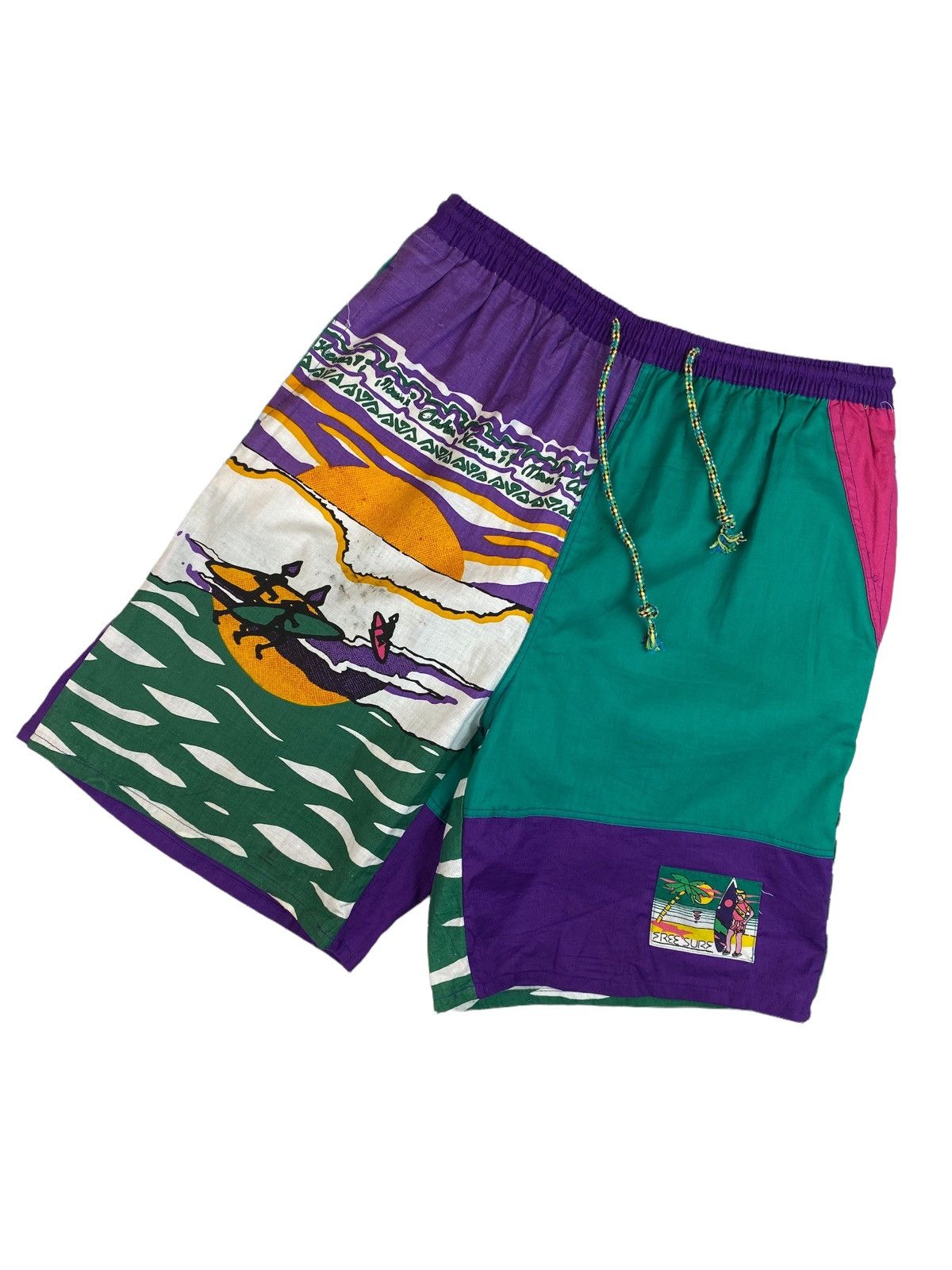 Vintage Mens Vintage Hawaii Surfing Crazy Shorts Size L Size US 34 / EU 50 - 2 Thumbnail