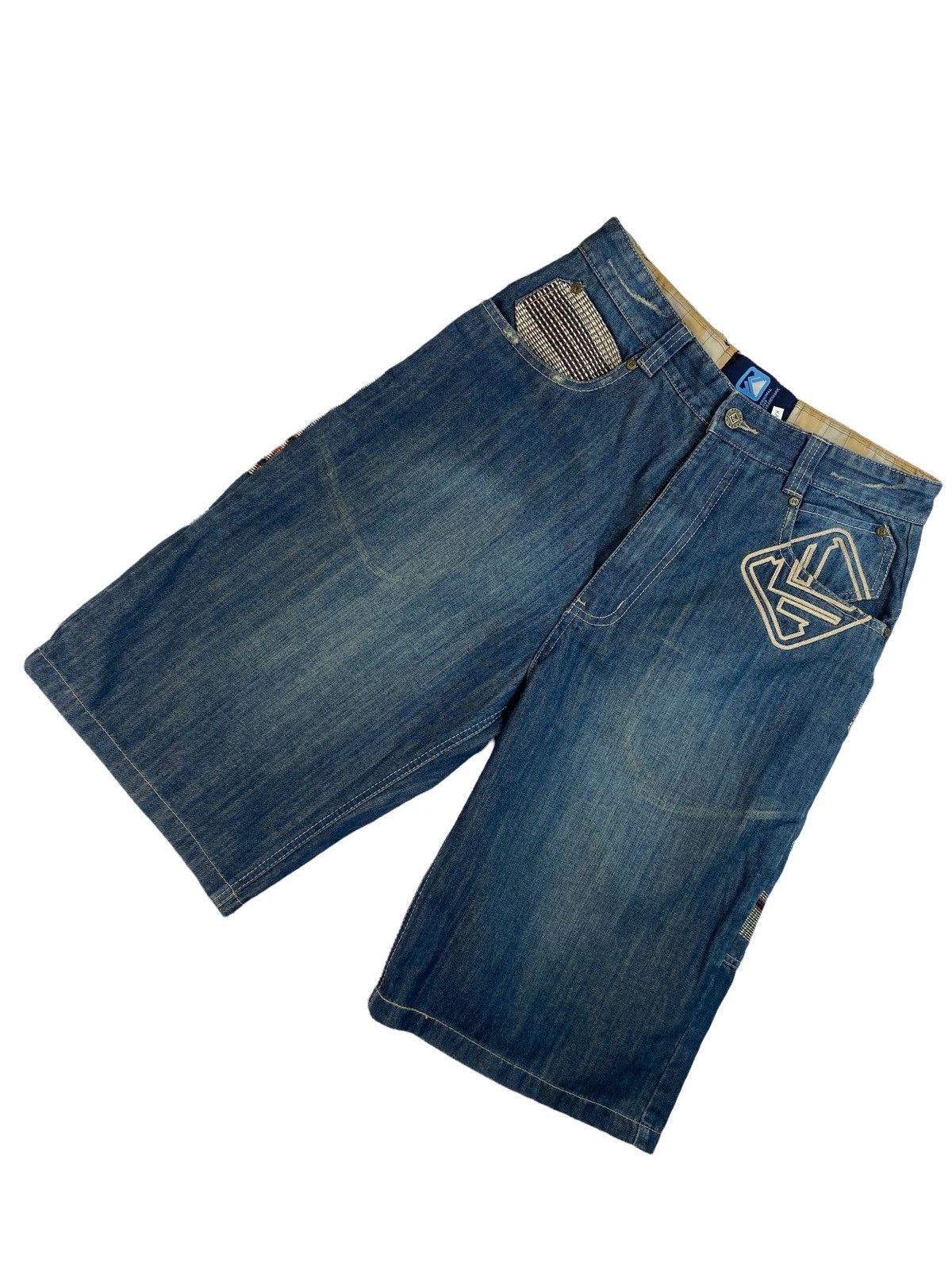 Karl Kani × Vintage Vintage Karl Kani Oldschool Rap Denim Shorts Size US 30 / EU 46 - 5 Thumbnail