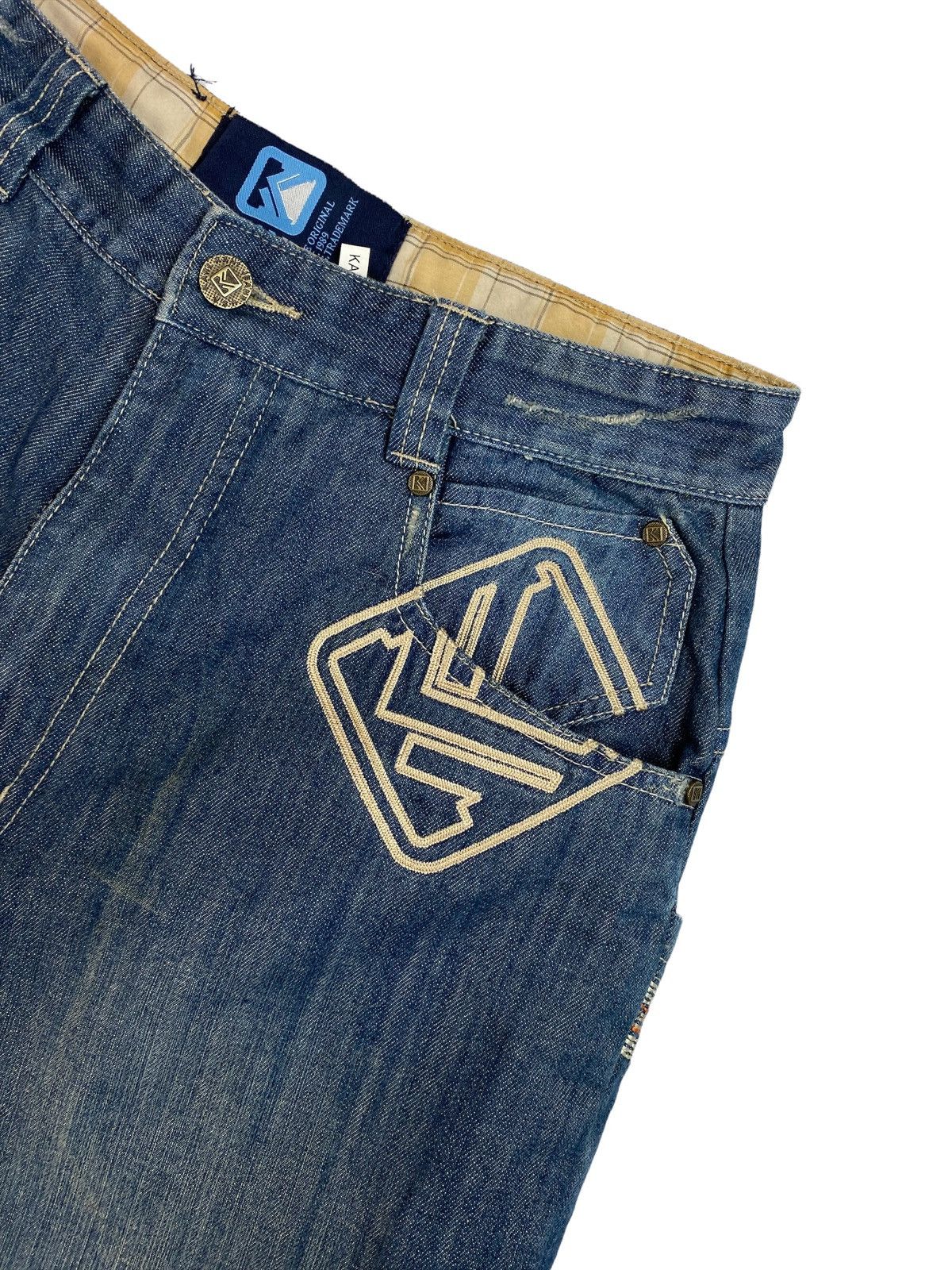 Karl Kani × Vintage Vintage Karl Kani Oldschool Rap Denim Shorts Size US 30 / EU 46 - 6 Thumbnail