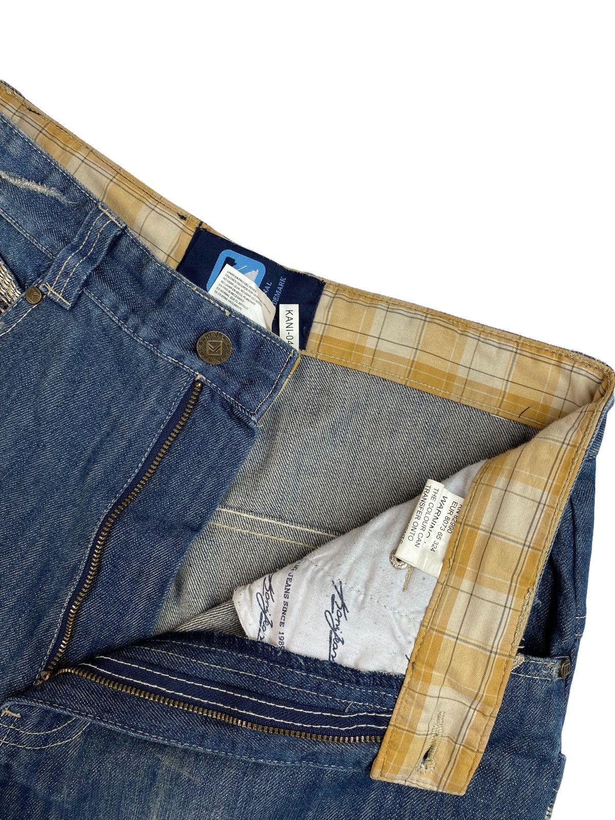 Karl Kani × Vintage Vintage Karl Kani Oldschool Rap Denim Shorts Size US 30 / EU 46 - 8 Thumbnail