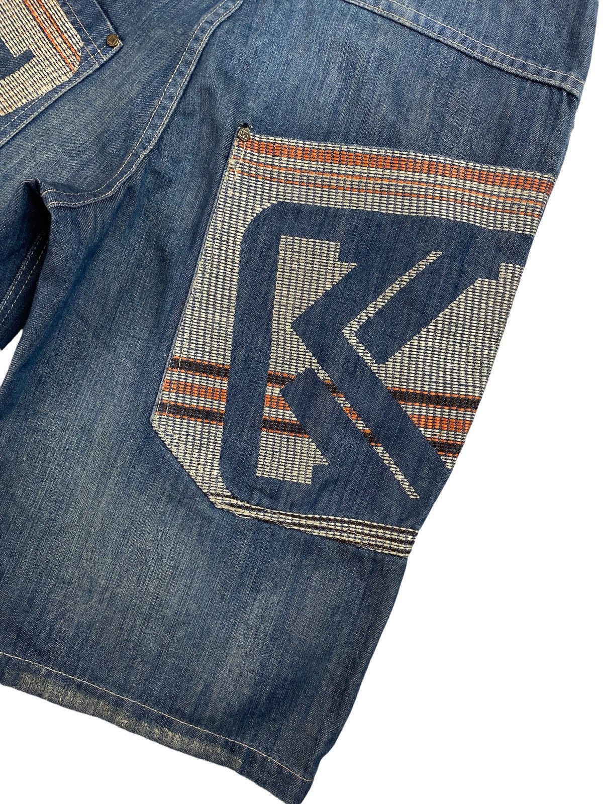 Karl Kani × Vintage Vintage Karl Kani Oldschool Rap Denim Shorts Size US 30 / EU 46 - 2 Thumbnail