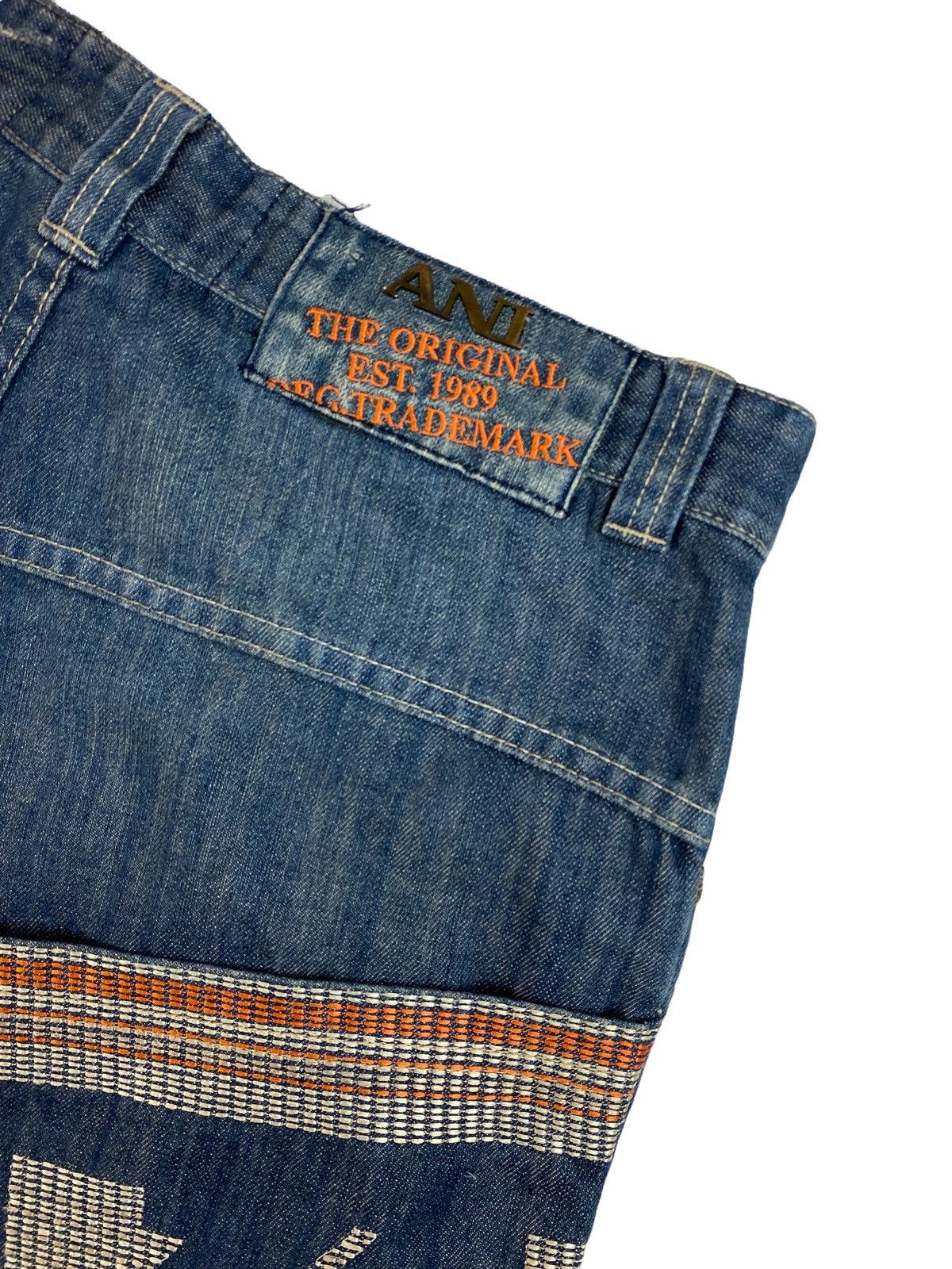 Karl Kani × Vintage Vintage Karl Kani Oldschool Rap Denim Shorts Size US 30 / EU 46 - 3 Thumbnail
